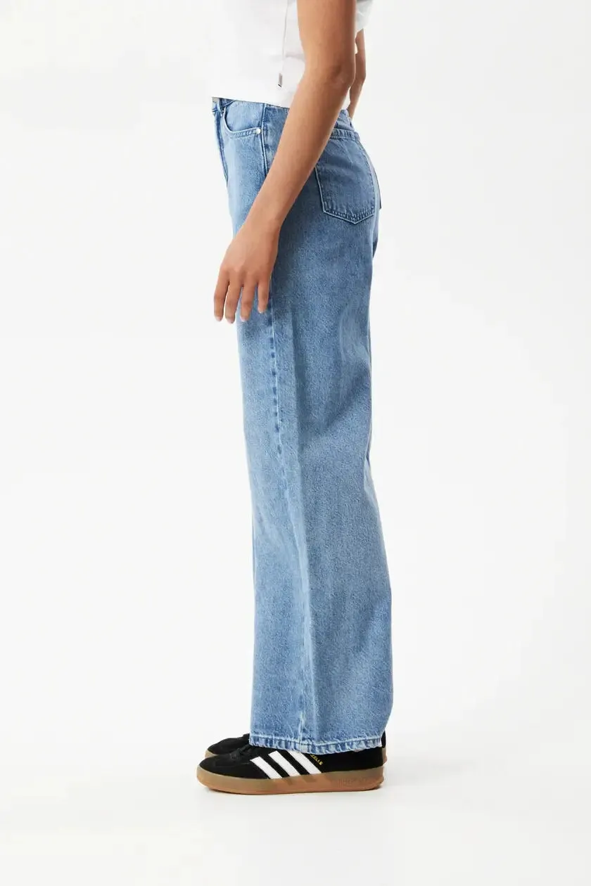 Afends gigi flares - worn blue