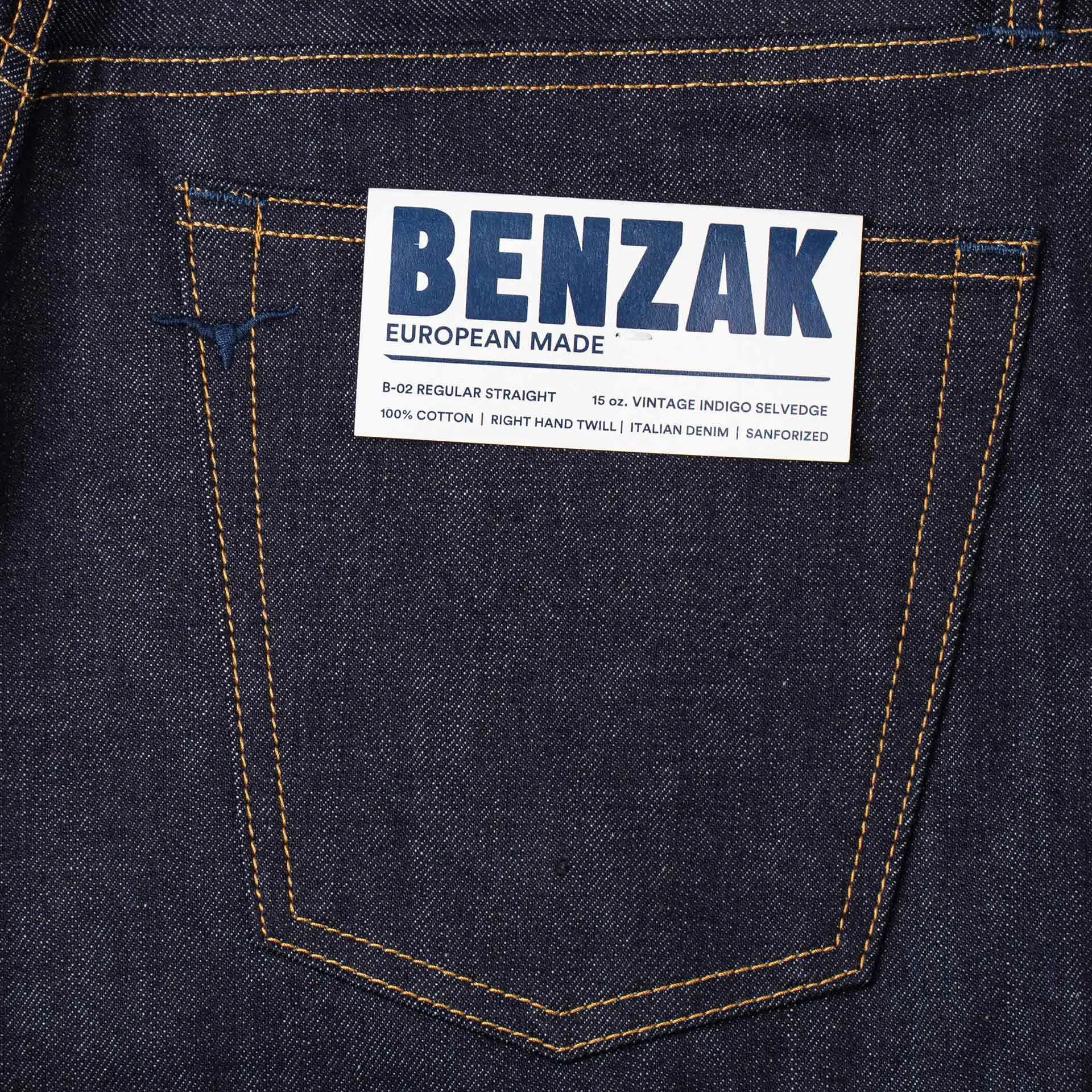 B-02 REGULAR STRAIGHT special #2 15 oz. vintage indigo selvedge