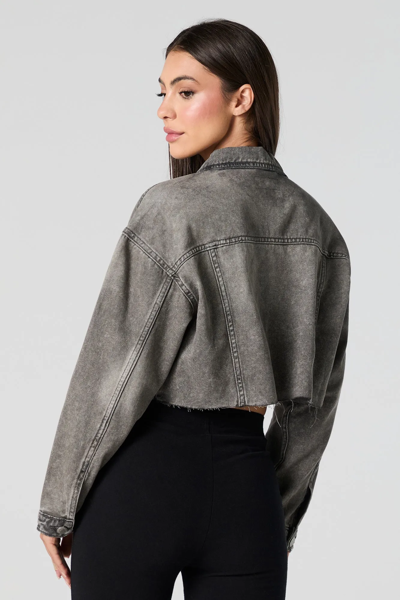 Blouson court en denim