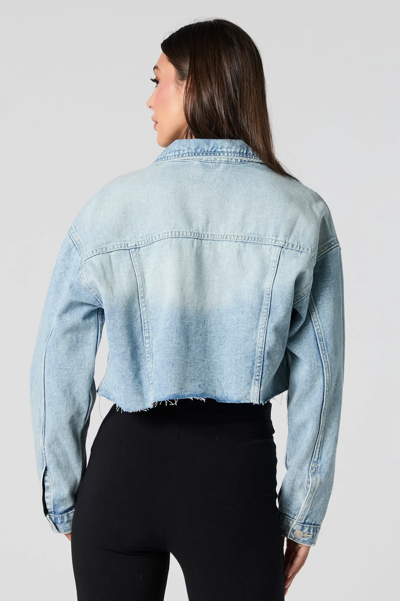 Blouson court en denim