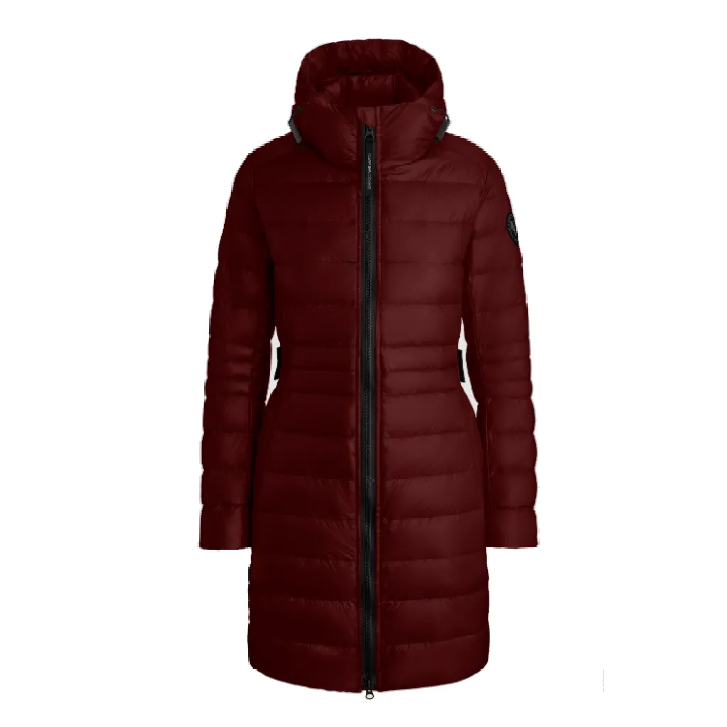 Optimized Title: Stylish Canada Goose Black Label Womens Cypress Hooded Jacket in Black