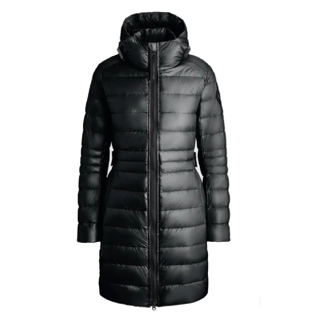 Optimized Title: Stylish Canada Goose Black Label Womens Cypress Hooded Jacket in Black