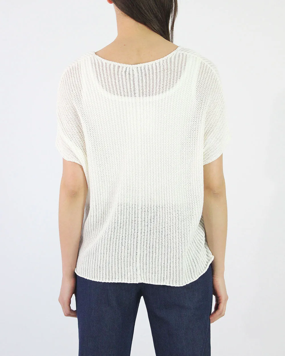 Cannelli Cotton Bamboo Blend Knit Tee