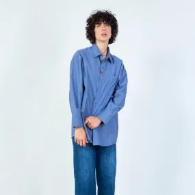 Casual oversized button-down shirt with pocket wholesale