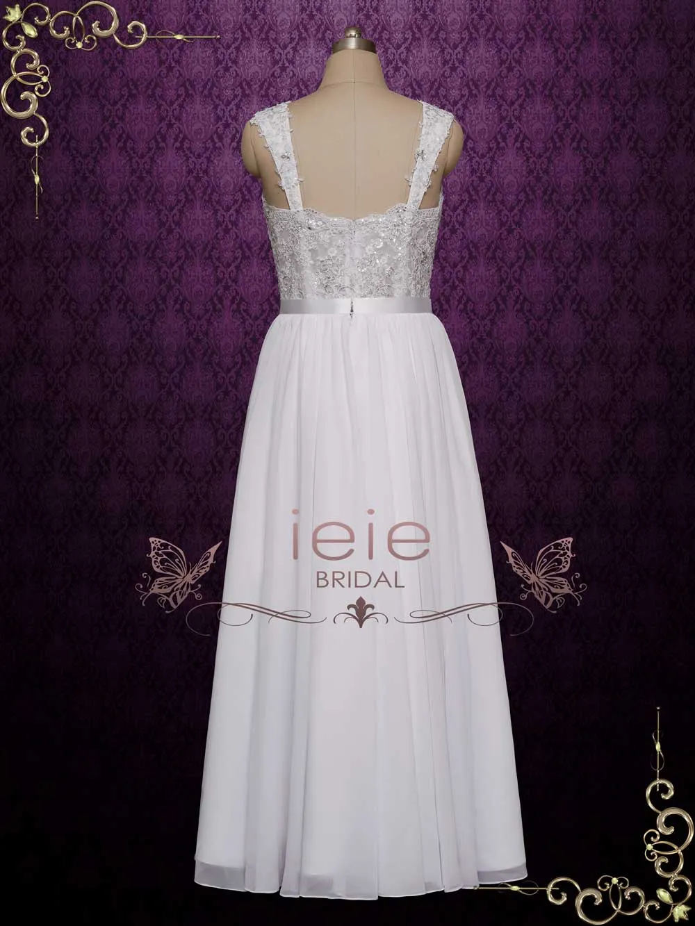 Chiffon Convertible Wedding Dress SHA