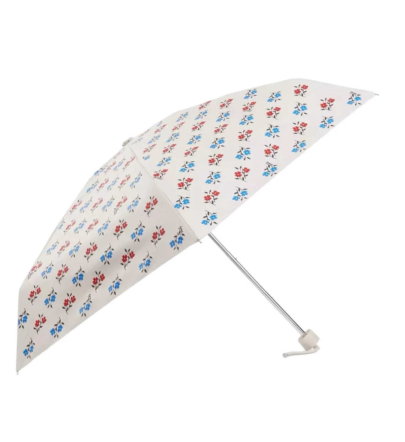 Floral Print Mini Umbrella with UV Protection by Coach