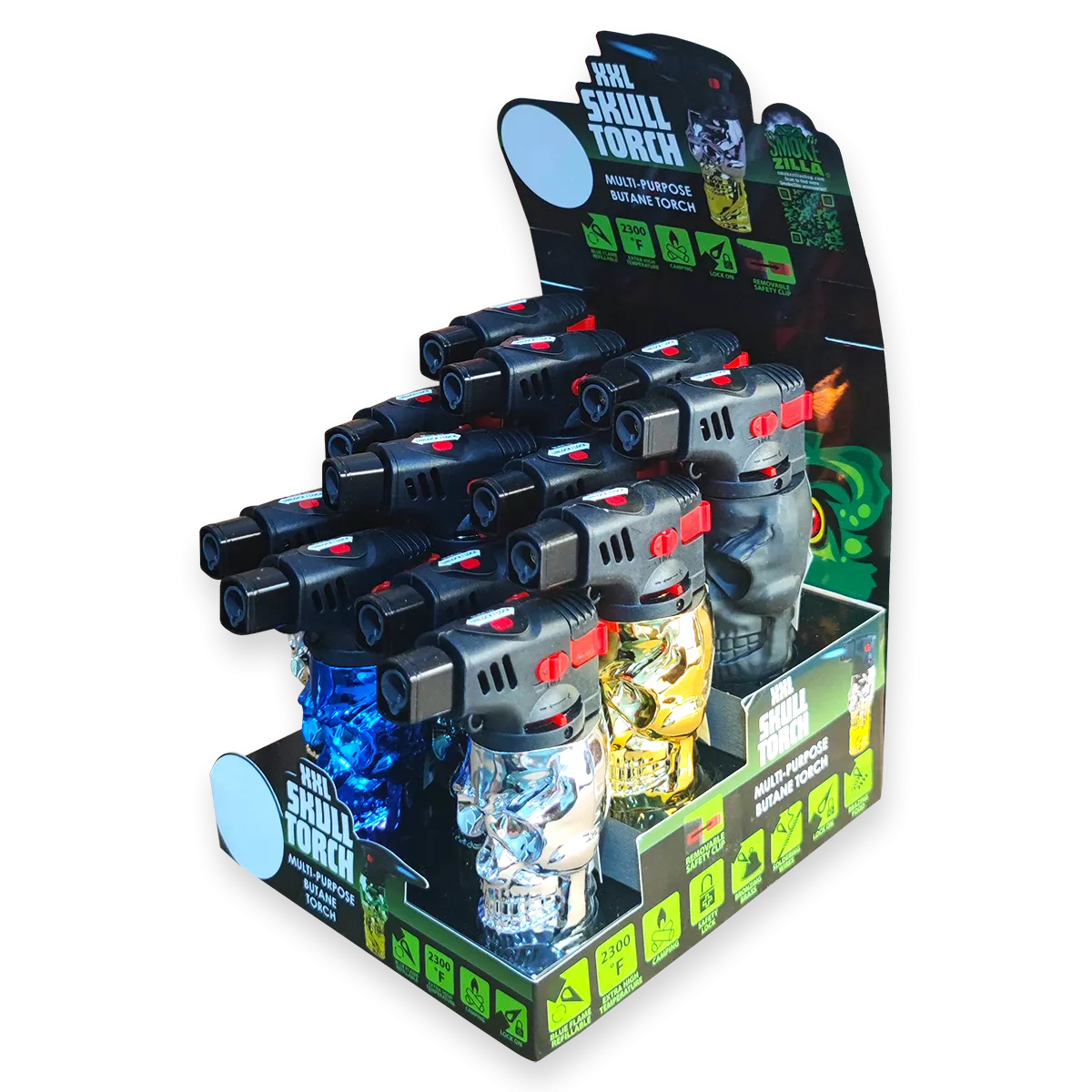 Curated Smokezilla Countertop Lighter Display - 4 Tier 88550