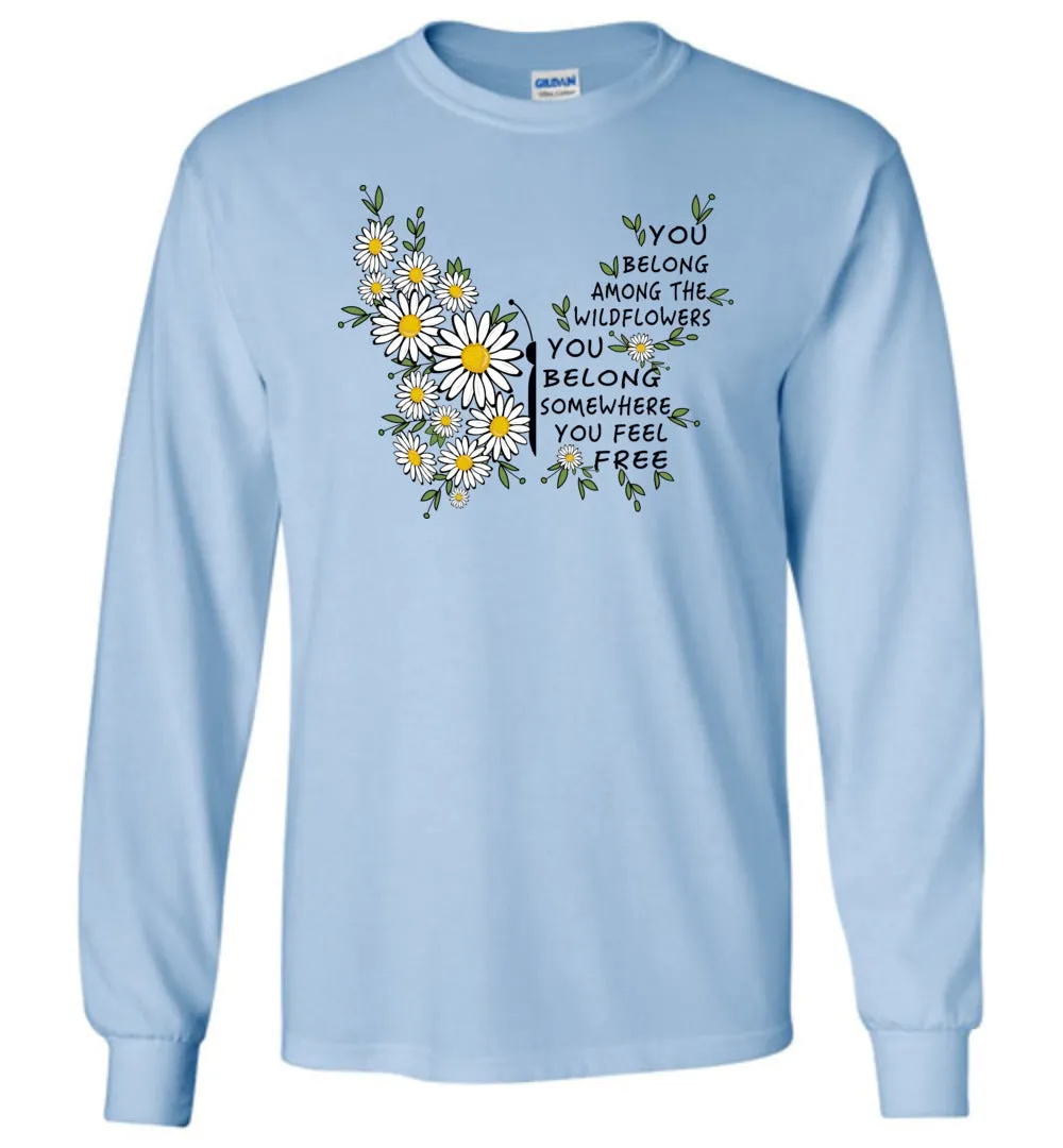 Daisy Butterfly Long Sleeve T-Shirt