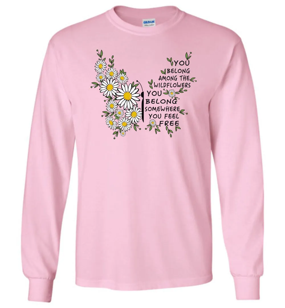 Daisy Butterfly Long Sleeve T-Shirt