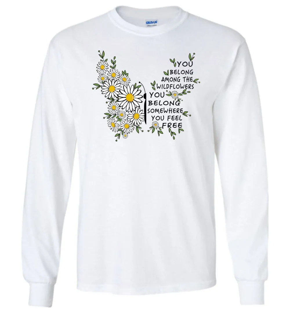 Daisy Butterfly Long Sleeve T-Shirt