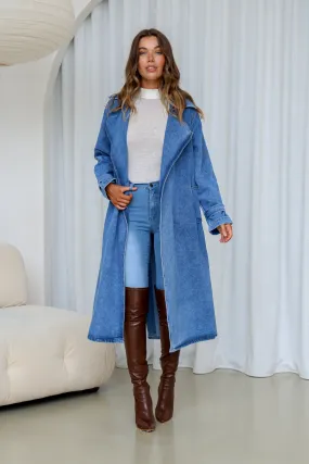 Denim Trench Coat