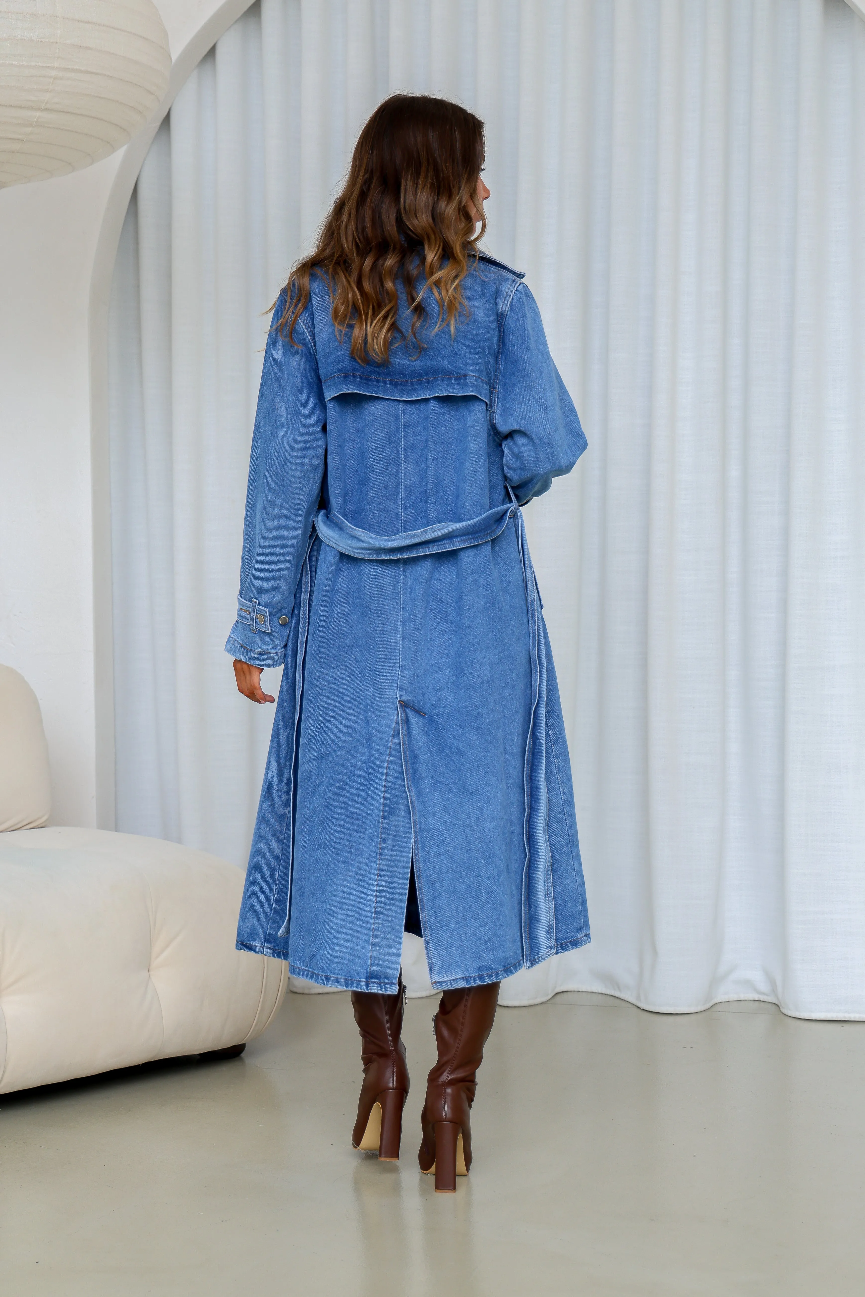 Denim Trench Coat