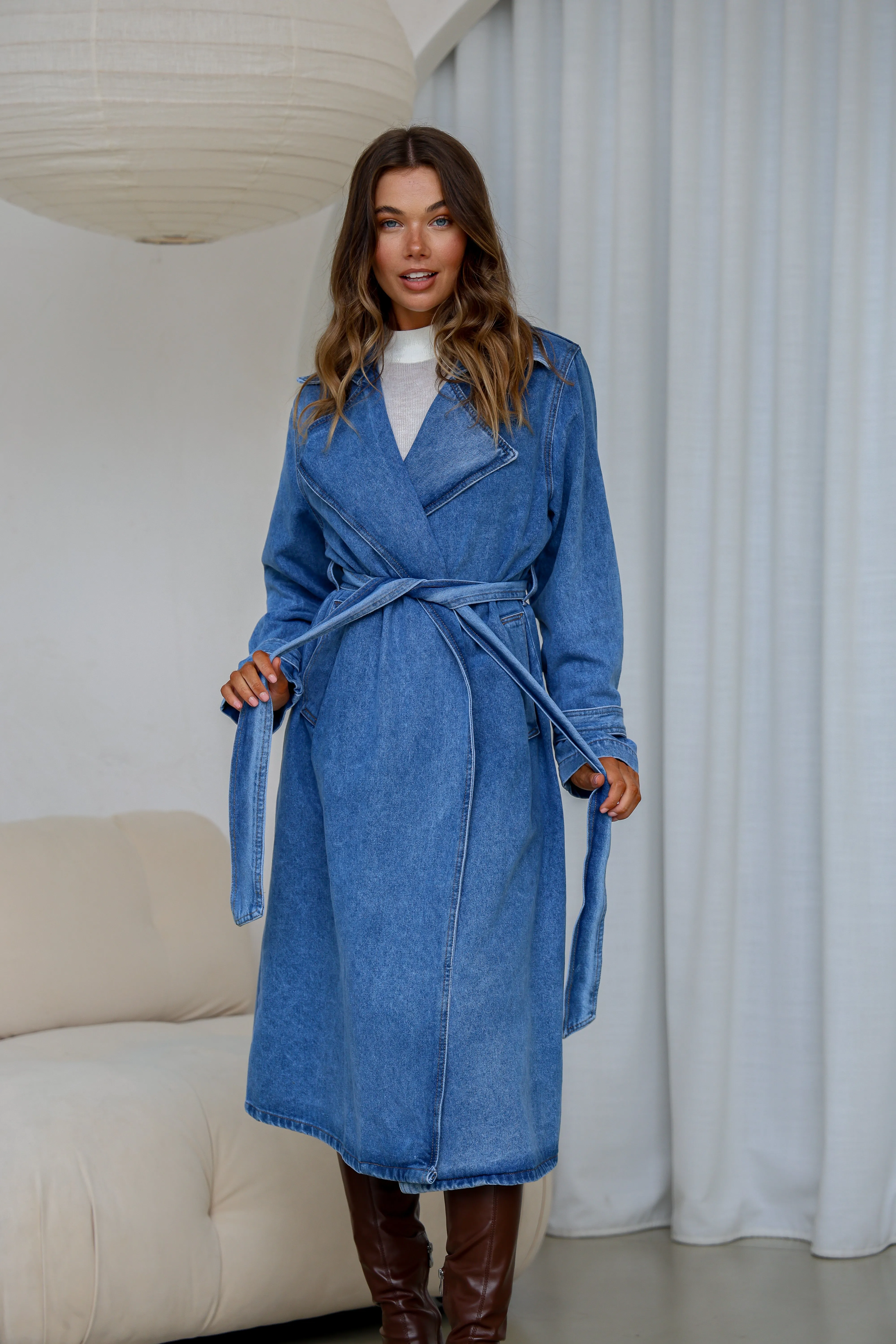 Denim Trench Coat