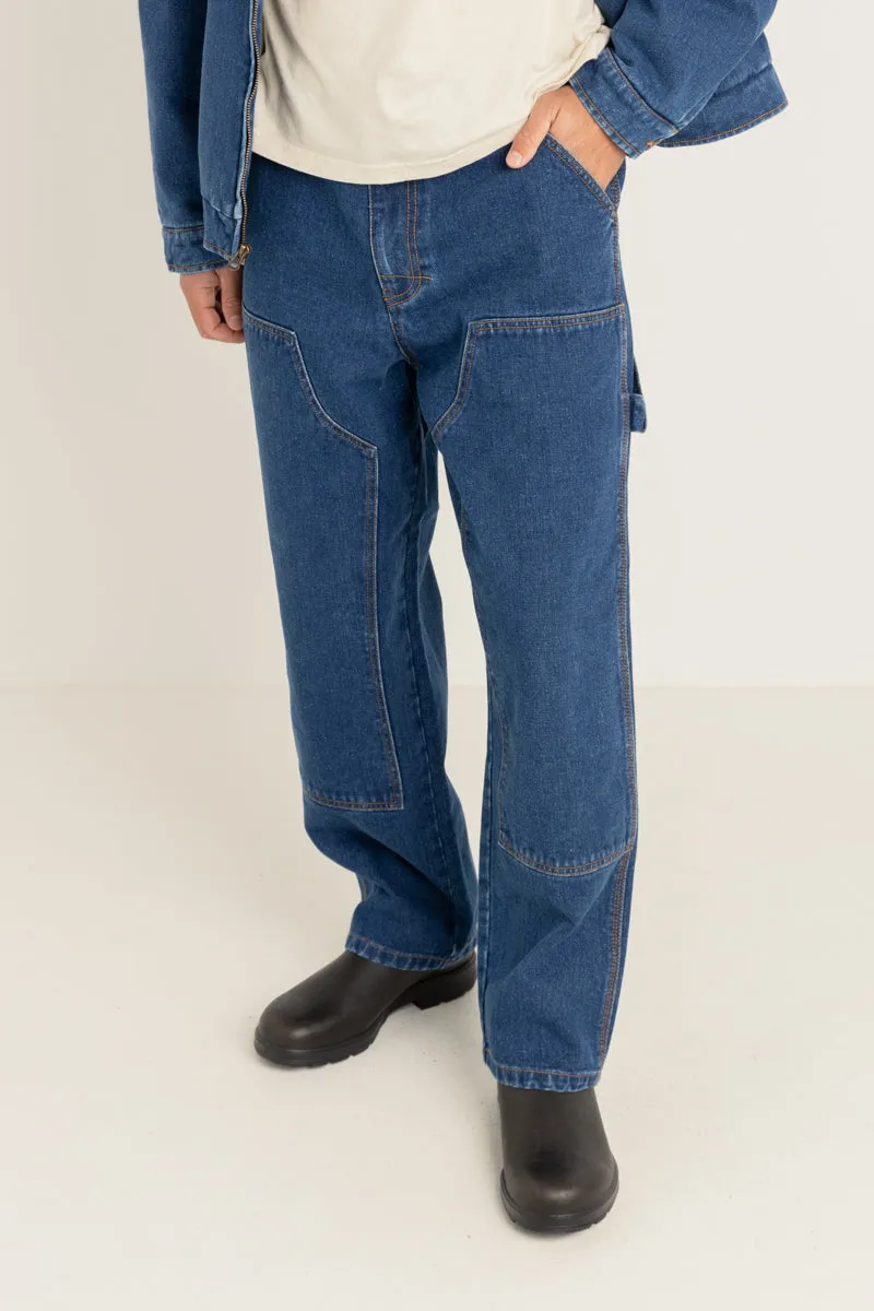 Double Knee Jean Indigo