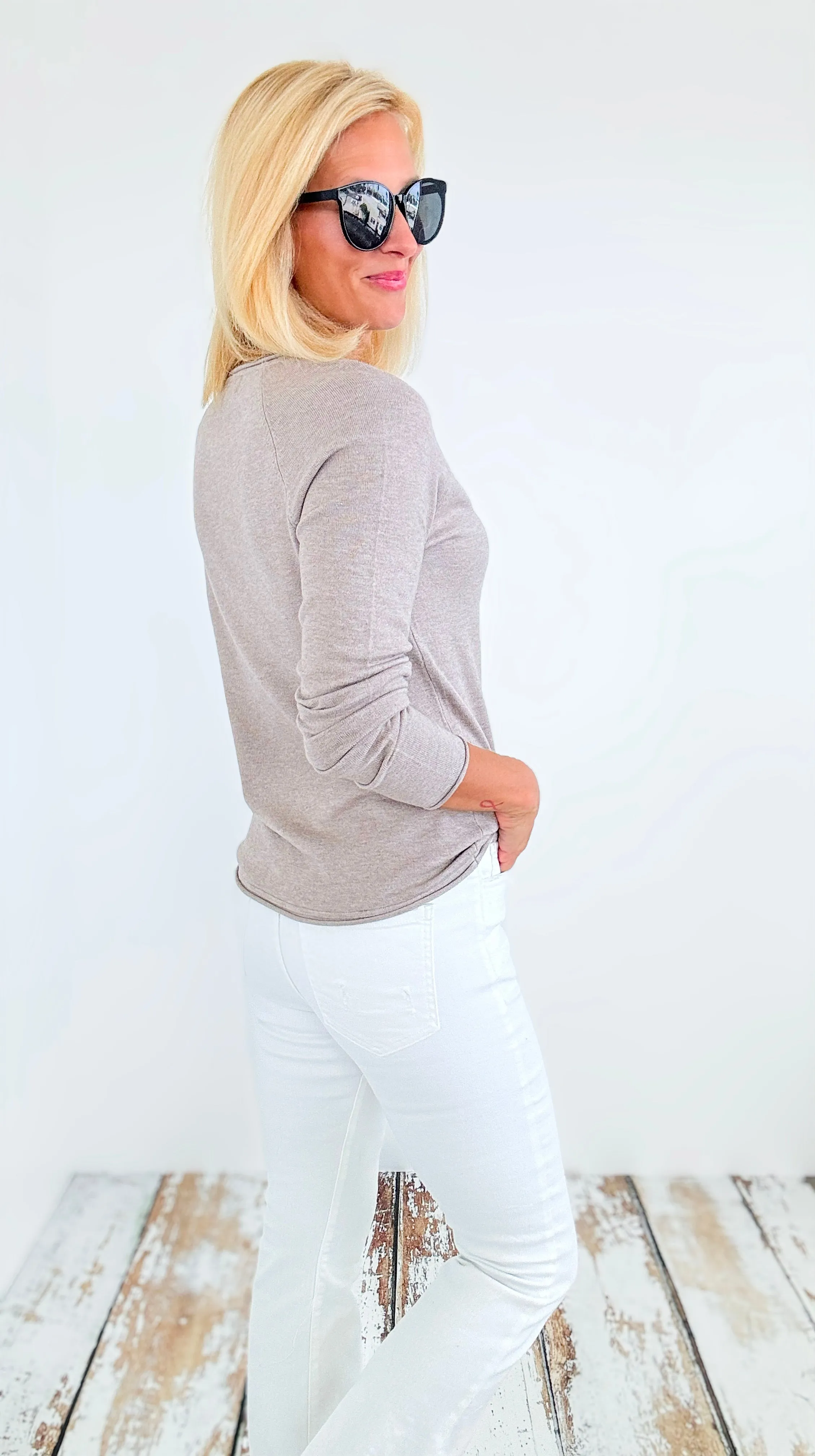 Essential Long Sleeve Top - Mocha