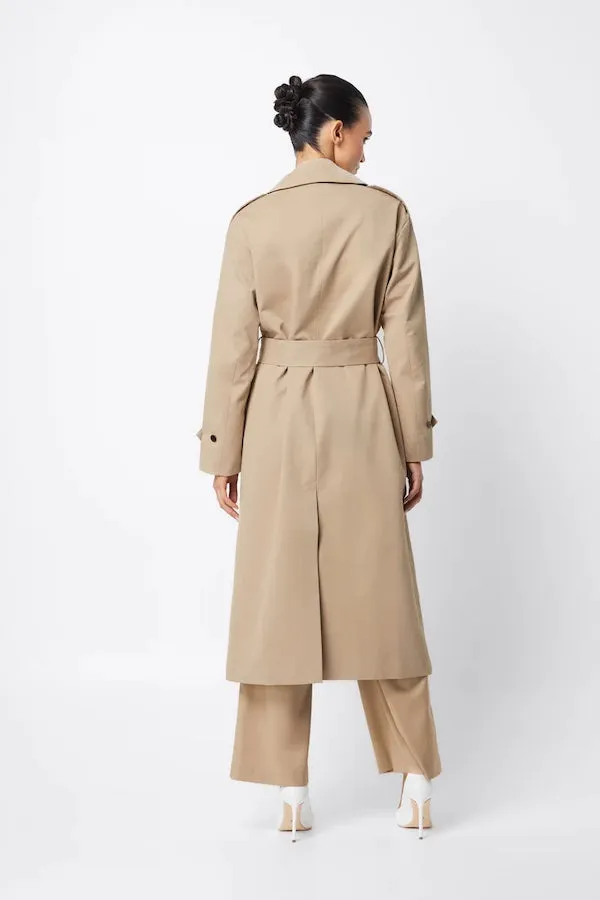 For Keeps Trench Coat Neutral