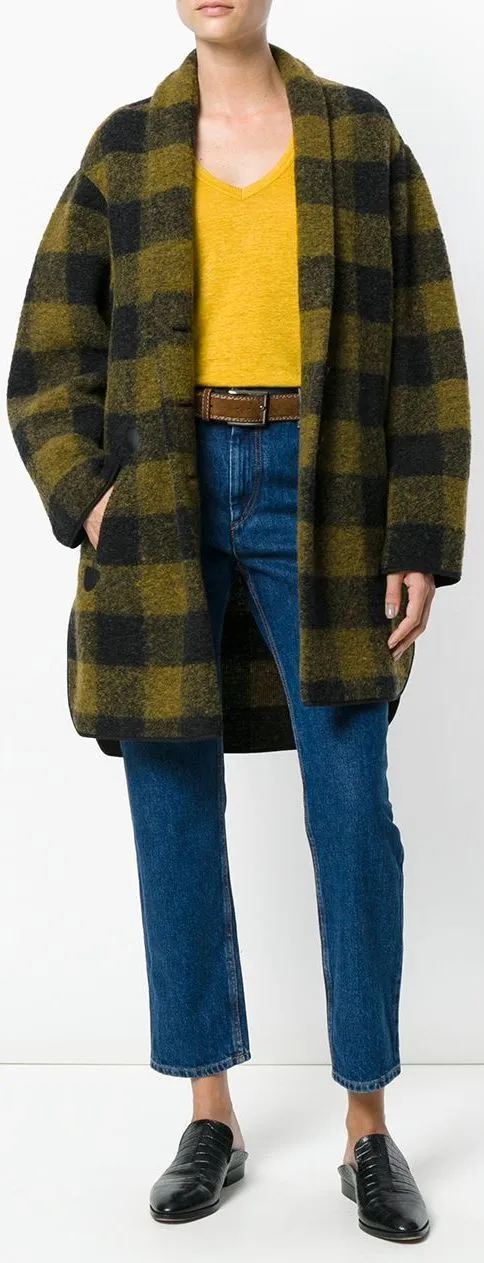 'Gino' Plaid Coat