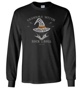 Grandma Witch - Rock n Roll Heart Long Sleeve T-Shirts