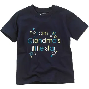 I Am Grandma's Navy Blue Little Star T-Shirt