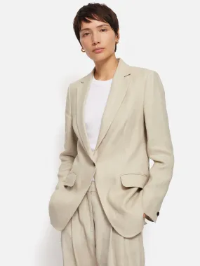 Italian Linen Knox Blazer | Stone