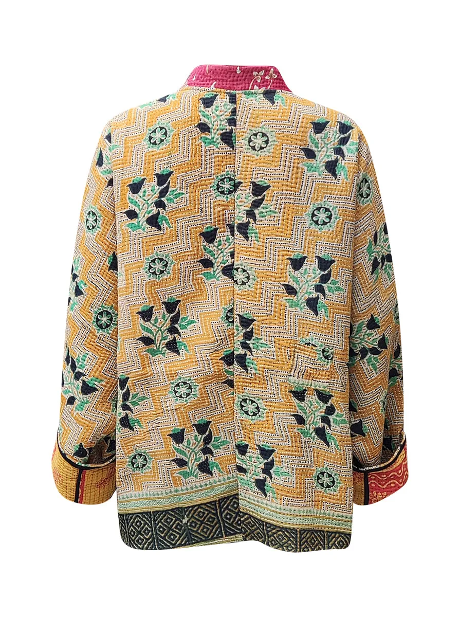 kantha vintage short jacket rangeela