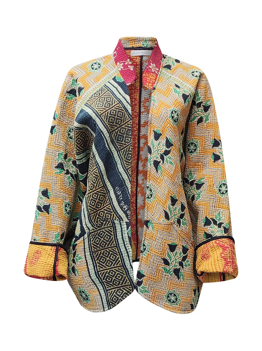 kantha vintage short jacket rangeela