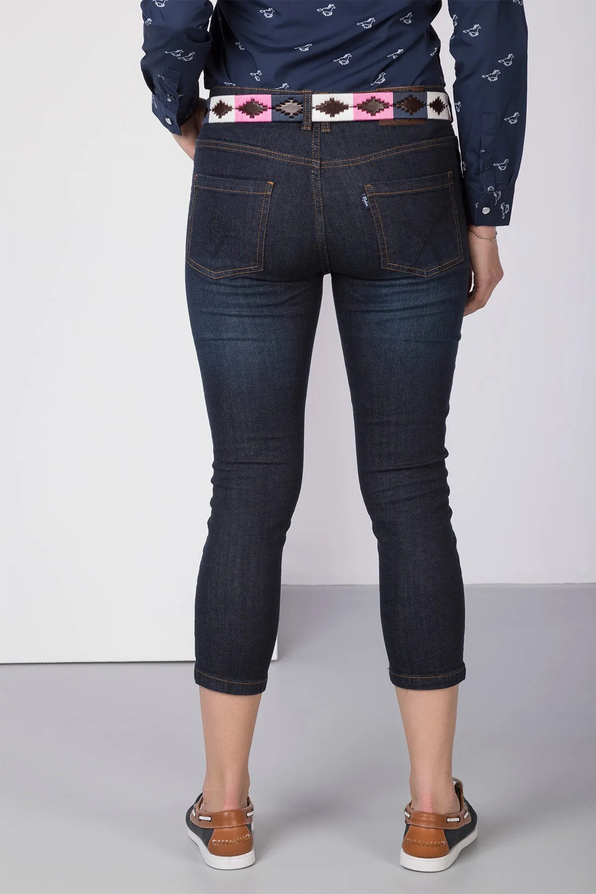 Ladies Skinny Cropped Jeans - Portia