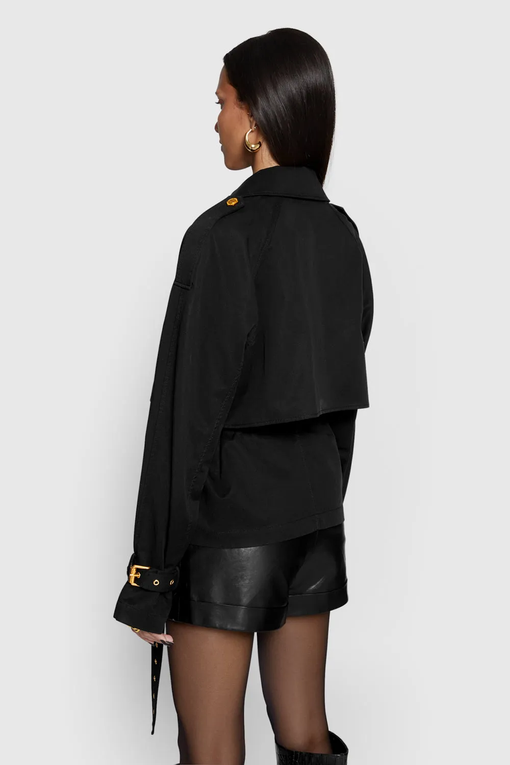 Cropped Mia Trench Coat