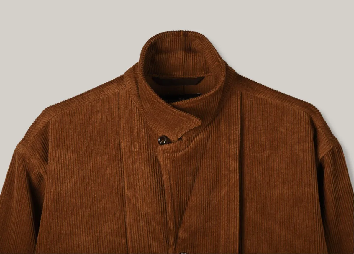 MONITALY CORDUROY HARVESTER JACKET - CHESTNUT