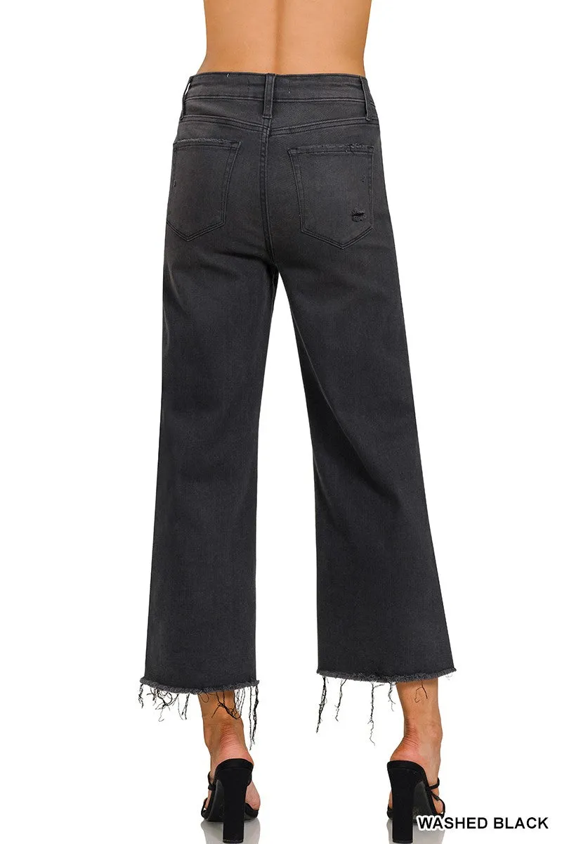 Morgan Cropped Wide Leg Jean