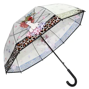 Nicole Lee SUNNY PRINT CLEAR UMBRELLA