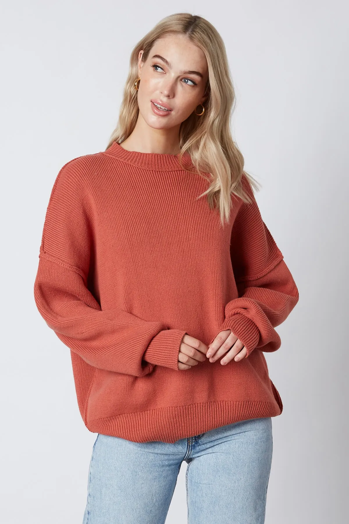 Oversized Rust Sweater