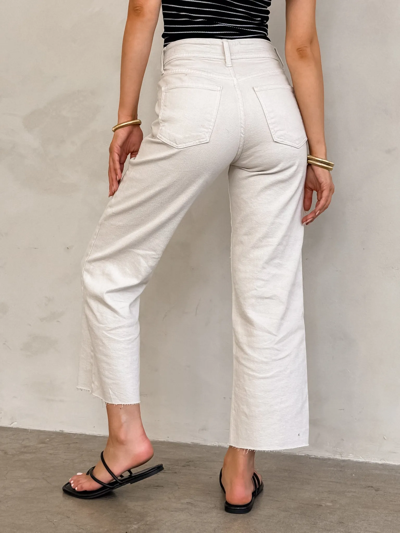 Sea Salt Wide Leg Jeans