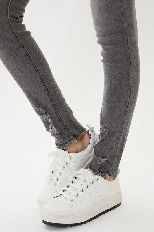 Skinny jeans en color gris