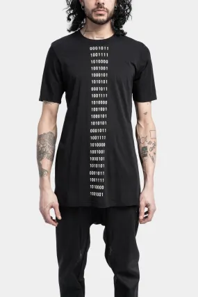 Mens TS5 T-Shirt with Stylish Binary Code Design